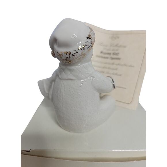 Lenox Snowman Figurine 24k Gold Accents Gift Box & COA Santa Hat Holiday Decor - Picture 4 of 7